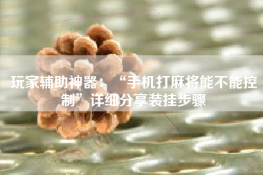 玩家辅助神器：“手机打麻将能不能控制”详细分享装挂步骤