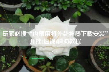 玩家必搜“内蒙麻将外卦神器下载安装”开挂(透视)辅助教程