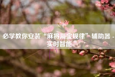 必学教你安装“麻将漏宝规律	”辅助器 - 实时智能