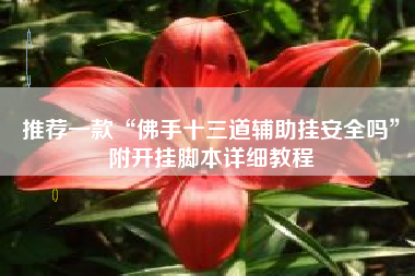 推荐一款“佛手十三道辅助挂安全吗”附开挂脚本详细教程 推荐一款“佛手十三道辅助挂安全吗”附开挂脚本详细教程